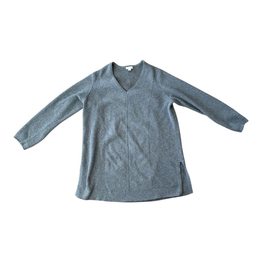 J Jill Women's Gray Pullover Sweater, Size M